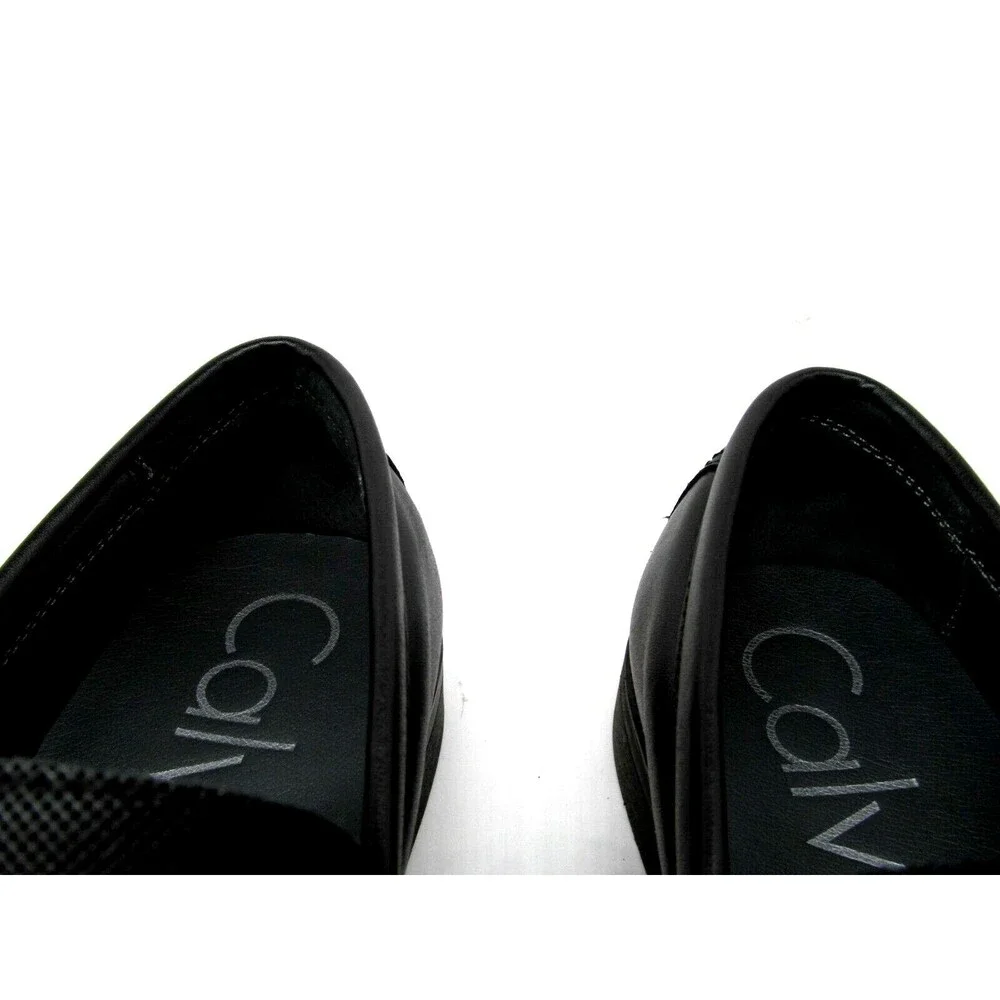 Calvin Klein Ervin Black Horse bit Loafers Size US 8.5 M